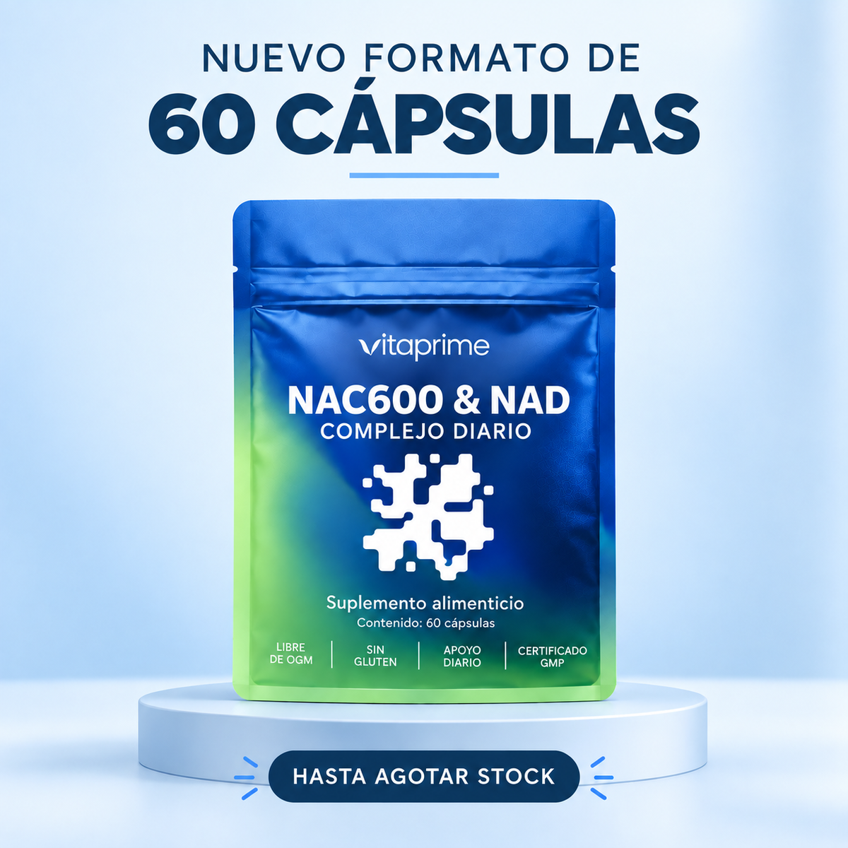 Nac 600mg con Nad+ Formato pequeño